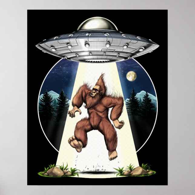 Bigfoot Alien Entführung Poster (Vorne)