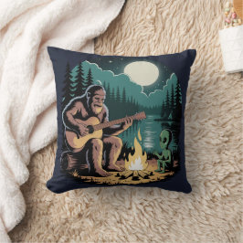 Bigfoot Alien UFO Kryptid Begegnung Paranormal Kissen