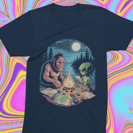 Bigfoot Alien UFO Kryptid Brettspiel RPG Paranorma T-Shirt
