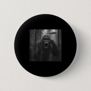 Bigfoot Alien UFO Selfie Lustig Sasquatch Meme Män Button