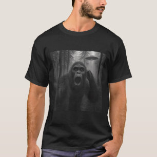 Bigfoot Alien Ufo Selfie Lustig Sasquatch Meme Män T-Shirt