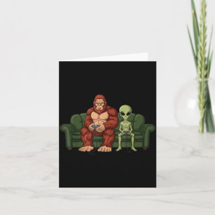 Bigfoot-Alien-Videospiele Gaming Sasquatch UFO-Män Karte