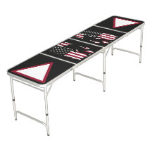 Bigfoot American Flag Beer Pong Tisch