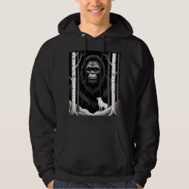 Bigfoot and White Wolf im Birchwald Hoodie