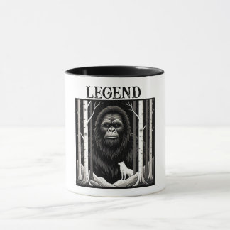 Bigfoot and White Wolf im Birchwald Tasse