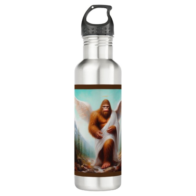 Bigfoot Angel Edelstahlflasche (Vorderseite)