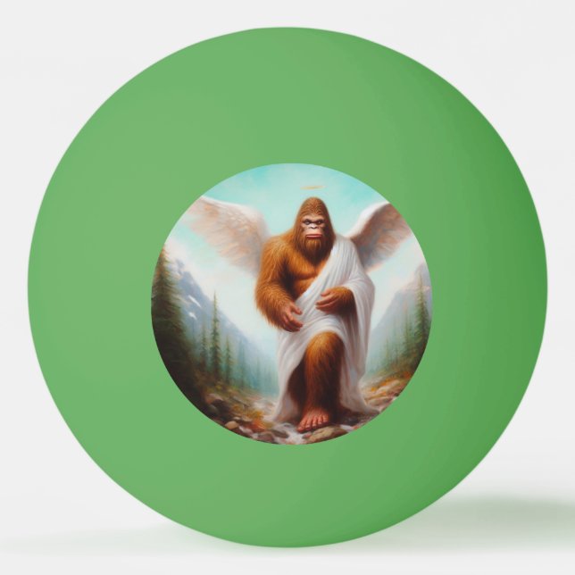 Bigfoot Angel Tischtennisball (Vorderseite)