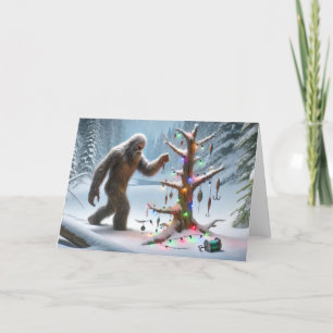 BIGFOOT ANGELFERIEN - WEIHNACHTSBAUM FEIERTAGSKARTE
