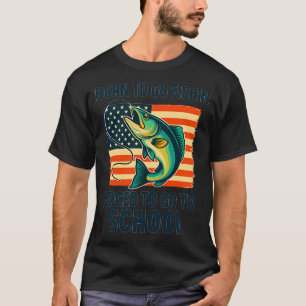 Bigfoot-Angler-Design Männer Jungen Sasquatch-Ange T-Shirt