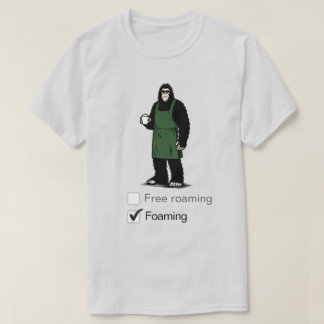 Bigfoot arbeitet im Coffeeshop T-Shirt
