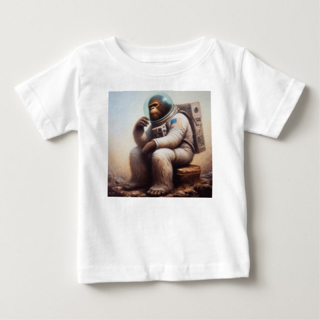 Bigfoot Astronaut Baby T-shirt (Vorderseite)