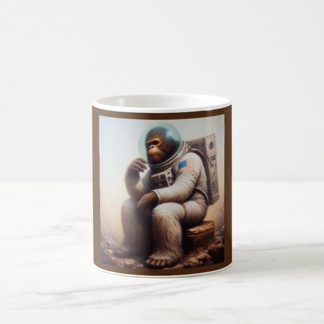 Bigfoot Astronaut Kaffeetasse (Mittel)
