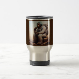 Bigfoot Astronaut Reisebecher