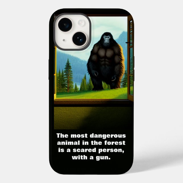 Bigfoot Außenbereich Case-Mate iPhone Hülle (Rückseite)