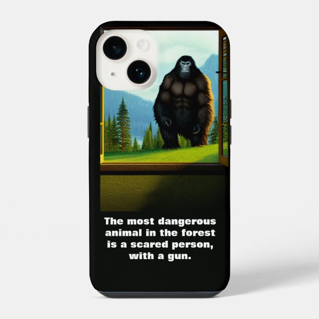 Bigfoot Außenbereich iPhone Hülle (Rückseite)