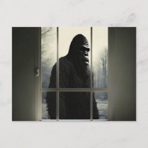 Bigfoot außerhalb meines Fensters! Postkarte