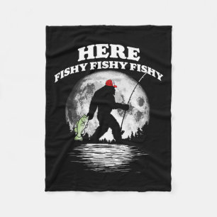 Bigfoot B Nachtangeln! Hier Fische Bquatch Sasqua Fleecedecke