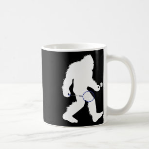 Bigfoot Badminton Player Sasquatch Shuttle Kaffeetasse