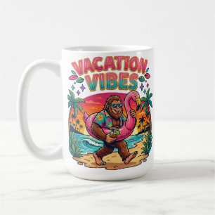 Bigfoot Beach-Paradies-Ferien-Vibes Sommer Kaffeetasse