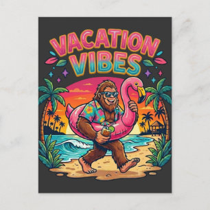 Bigfoot Beach-Paradies Urlaubsstimmung Sommer Postkarte