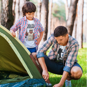 Bigfoot Behielt Ruhe und gehen Fischen Funny T-Shirt