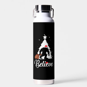Bigfoot Believe Christmas Shirt Trinkflasche
