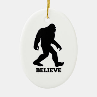 Bigfoot BELIEVE Sasquatch Keramikornament