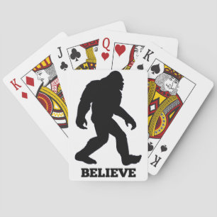Bigfoot BELIEVE Sasquatch Spielkarten