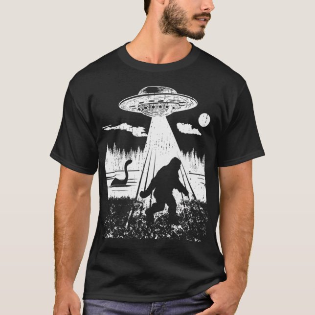 Bigfoot bigfoot Ufo Abduction Funny Sasquatch Ali T-Shirt (Vorderseite)