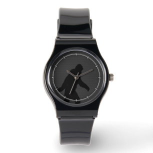 Bigfoot Black Silhouette Carbon Fiber Style Armbanduhr