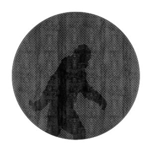 Bigfoot Black Silhouette Carbon Fiber Style Schneidebrett