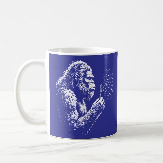 Bigfoot bläst Seifenblasen Kaffeetasse (Links)