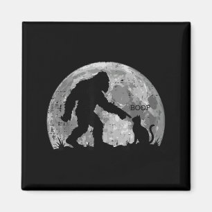Bigfoot Boop Katze Mond Lustiges Sasquatch Meme Mä Magnet
