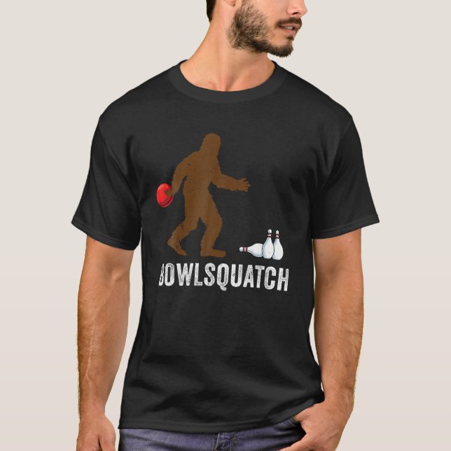 Bigfoot Bowling Gift Sasquatch Gifts Bowler Ball P T-Shirt (Vorderseite)