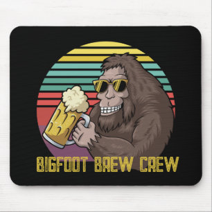 Bigfoot Brew Crew Mouse Pad Mousepad
