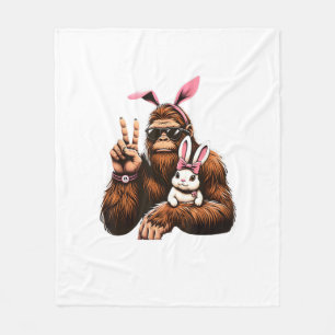 Bigfoot Bunny Lustiges Ostertags-Sasquatch-T-Shirt Fleecedecke