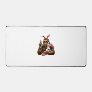 Bigfoot Bunny Lustiges Ostertags-Sasquatch-T-Shirt Schreibtischunterlage
