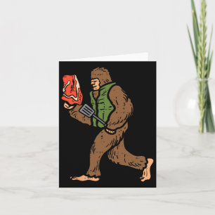 Bigfoot Byrbecue Grillen Sasquatch Grillfrauen Karte