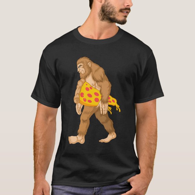 bigfoot Carry Pizza T-Shirt (Vorderseite)