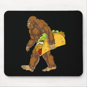 Bigfoot Carry Tacry Funny Cinco De Mayo Boys Men Mousepad