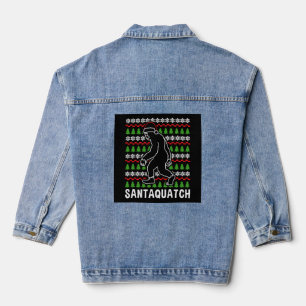 Bigfoot Christmas Shirt Jeansjacke