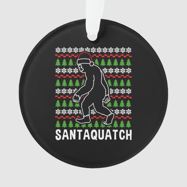 Bigfoot Christmas Shirt Ornament (Vorderseite)
