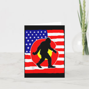 Bigfoot Colorado Amerikanische Flagge Sasquatch Pa Karte