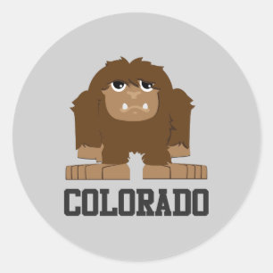 Bigfoot Colorado Runder Aufkleber