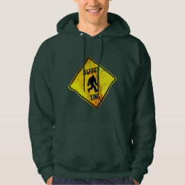 Bigfoot Crossing Sign Hoodie