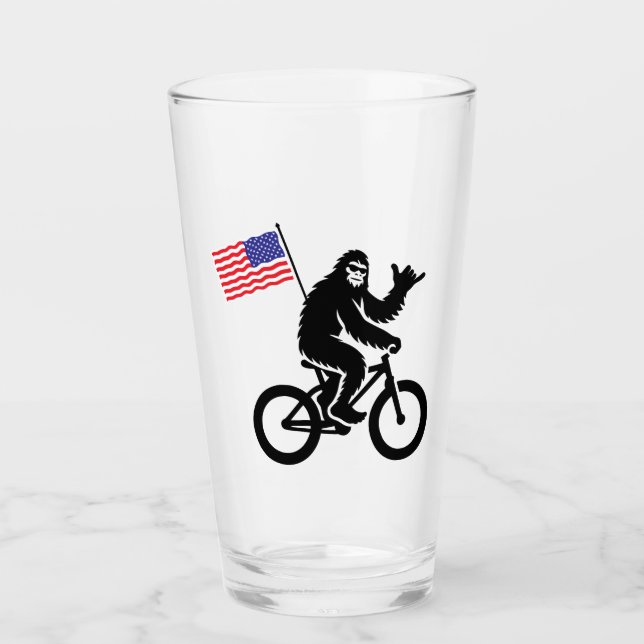 Bigfoot Cycling American Flag Glas (Vorderseite)