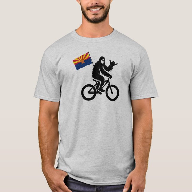 Bigfoot Cycling Arizona Flag T-Shirt (Vorderseite)