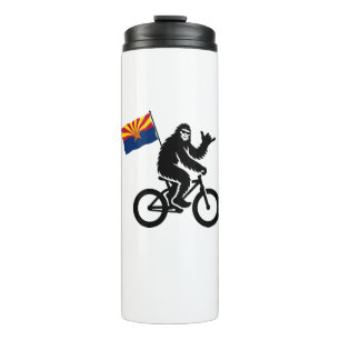Bigfoot Cycling Arizona Flag Thermosbecher