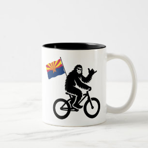Bigfoot Cycling Arizona Flag Zweifarbige Tasse