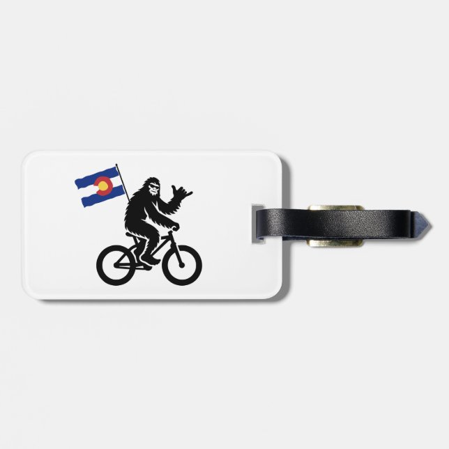 Bigfoot Cycling Colorado Flag Gepäckanhänger (Rückseite horizontal)